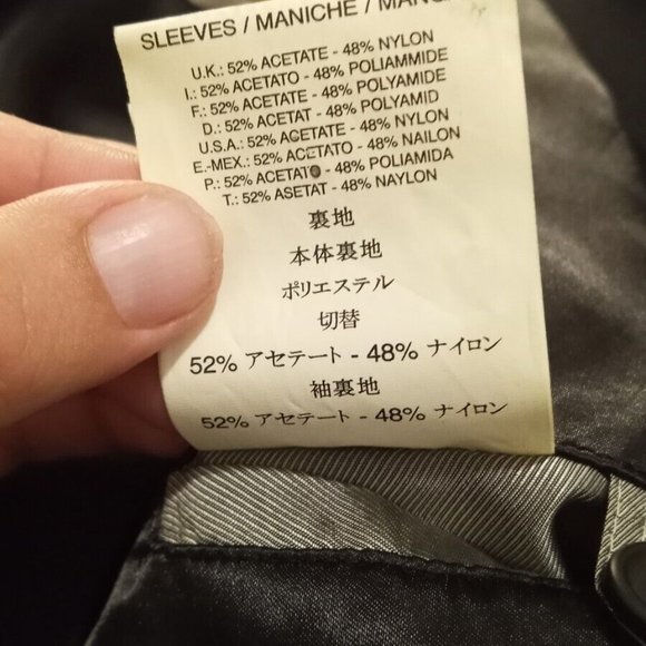 DIESEL - Leather collar blazer- Sz L - Picture 11 of 13